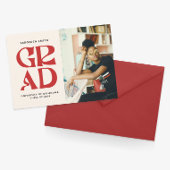 レトロ大学院卒業パーティー招待状 招待状