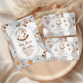 レトロハロウィーンリトルブベビーシャワー ペーパープレート