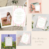 Retro Arch Hand Drawn Grad Party 2026 招待状