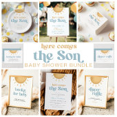 ボーホサンシャインベイビーシャワーブックスサイン ポスター