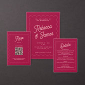 はっきりしたレトロピンクマゼンタ波結婚枠 メニュー (この独立クリエイターのコレクションをカスタマイズ。)