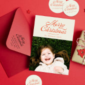 メリークリスマスレトロホリデー差出人住所 セルフインキングスタンプ