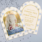 Retro Peach Graduation Name Card 名刺