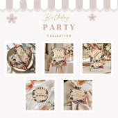 Retro Race Track Two Fast Birthday ペーパープレート