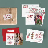 愛で作られたメリークリスマスクラシックラウンドラベル フェイバータグ