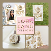 グルーヴ無地の金ゴールド大学院ディスコ卒業パーティー 招待状