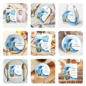 ベビーオンボードビーチベビーシャワー招待状 招待状