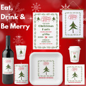 レトロクリスマスツリーベリーリース3フォトカスタムー カード