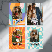 レトロ「Year in Review」季節の写真 シーズンカード