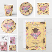 Retro 80's Pink Baby Hippo Birthday ギフトタグ