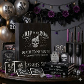 RIP 20s Death to My Youth 30th Birthday Funeral 招待状