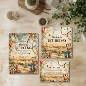 Rodeo Boots & Cactus 1st Birthday スタンダードカクテルナプキン