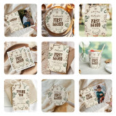 ファースト・ロデオ・ウェスタン・ボーイ1st誕生日 ラウンドシール