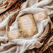 Romantic Autumn Garden Bridal Shower 招待状