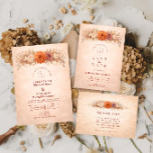 Romantic Autumn Garden Wedding 出欠カード