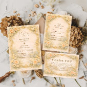 Romantic Baroque Garden Wedding 招待状