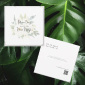 丸いオリーブのディナー結婚オプション エンクロージャーカード