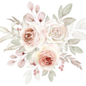 ビューティフルパステルフローラウェディングシャワー招待状 招待状