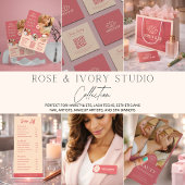Elegant Rose & Ivory Business Gift Certificate