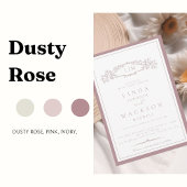 シックエレガントカップルのシャワーブライダルシャワーメニュー メニュー