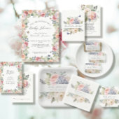 英語エレガントカントリーピンクローズガール赤ちゃんシャワー スタンダードランチョンナプキン