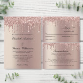 モノグラムバラ金ゴールドドリップグリッター赤面ピンクトレンディー スタンダードカクテルナプキン (この独立クリエイターのコレクションをカスタマイズ。)