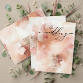 ウェルカムローズゴールドウォーター結婚カラー 長方形シール (この独立クリエイターのコレクションをカスタマイズ。テスト)