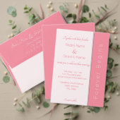 バラピンク永遠に結婚式を始める日付を保存 招待状 (この独立クリエイターのコレクションをカスタマイズ。テスト)