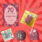 Unique Rose Floral Garden Birthday Party ポーカーチップ