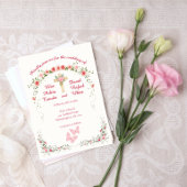 フローラはクリスチャンの日付を保存結婚する ポストカード