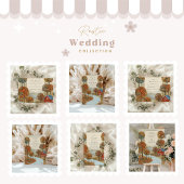 秋の素朴ファームレイクフロント結婚ズ 招待状