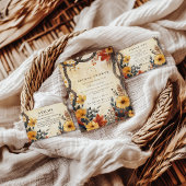 Rustic Autumn Meadow Bridal Shower スタンダードカクテルナプキン