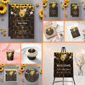 素朴蜂の巣蜂の赤ちゃんシャワー ラウンドシール