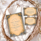 Rustic Blue Jeans Baby Shower スタンダードカクテルナプキン