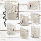 ボホ素朴ブーケモダン結婚ス セーブザデート