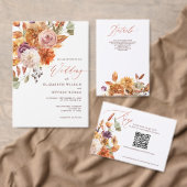 素朴な植物の花テラコッタの秋の結婚式 栓抜き (この独立クリエイターのコレクションをカスタマイズ。)