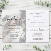 クラフトエレガント紙結婚の4枚の写真 セーブザデート (この独立クリエイターのコレクションをカスタマイズ。)