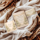 Rustic Desert Meadow Birthday 招待状