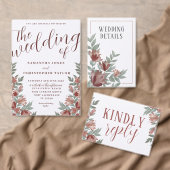 素朴テラコタフローラ結婚ズ テーブルナンバー (この独立クリエイターのコレクションをカスタマイズ。)