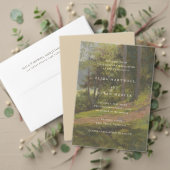 Rustic Forest Elegant Wedding Invitation (この独立クリエイターのコレクションをカスタマイズ。テスト)