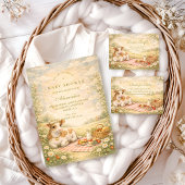 Rustic Highland Cow Baby Shower 招待状