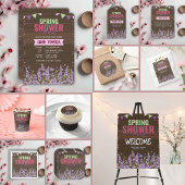 ラベ素朴ンダー春シャワーパーティーベビーシャワー フェイバーバッグ