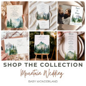 山素朴林エバーグリーン結婚ツリー 出欠カード