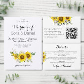 Sunflower watercolor wildflower monogram wedding スタンダードカクテルナプキン (この独立クリエイターのコレクションをカスタマイズ。)