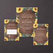 素朴ヒマワリ縁どバビ結婚ズ セーブザデート (この独立クリエイターのコレクションをカスタマイズ。)