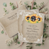 ひまわり素朴の木のレース結婚ありがとう スクエアシール (この独立クリエイターのコレクションをカスタマイズ。テスト)