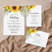 秋ひまわり国の結婚式 ラウンドシール (この独立クリエイターのコレクションをカスタマイズ。)