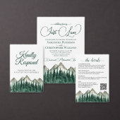 山と松の木が抜け結婚て式 ポスター (この独立クリエイターのコレクションをカスタマイズ。)