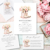 彼は彼女がブーツの泡立つブライダルシャワーゲームを言った 招待状