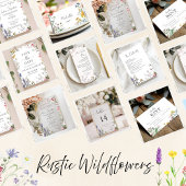 素朴野花フローラ結婚ズ アクリル招待状